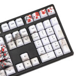 PBT Wangjiang Plum Keycap 109 Key OEM Height Korean Japanese - Image 8