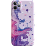 Creative Graffiti Purple Oil Painting Silicone Phone Case