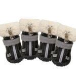 Puppy Waterproof Warm With Velvet Non-slip Wear-resistant Winter Snow Boots - Image 3