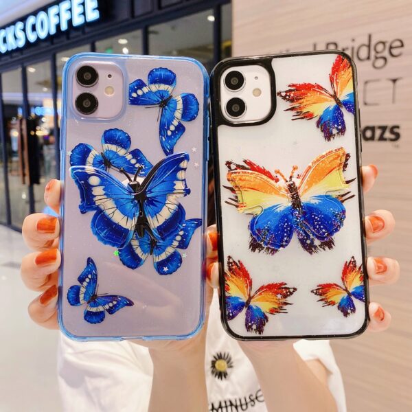 Butterfly phone case with stand