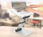 Notebook computer folding double-arm stepless stand - Image 4