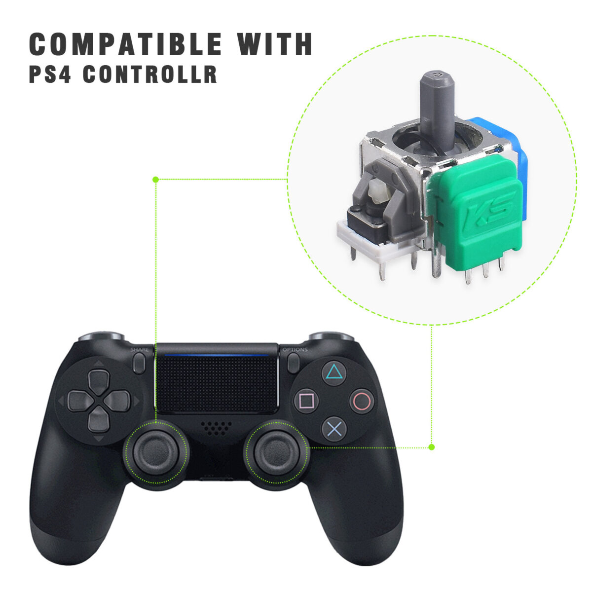 PS5 Hall Rocker Magneto Magnetic Rocker Gamepad 3D Joystick - Image 1