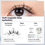 Magnetic False Eyelashes Natural Long Lasting Eyelashes Integrated Soap Holder - Image 6
