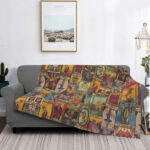 Gothic Mysterious Halloween Witch Flannel Blanket - Image 9