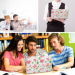 Plastic Laptop Protective Shell Partial Flower Series - Image 2