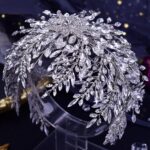 Handmade Rhinestone Hair Accessories Wedding Dress Modeling Bride Headwear - Image 4