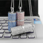 Crystal cylinder lipstick USB flash drive - Image 3