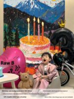 Birthday Party Layout Cake Hanging Cloth Children Background Wall - Image 5
