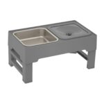 Elevated Dog Bowl Adjustable Raised Dog Bowl With Slow Feeder Dog Bowl And Dog Water Bowl Non-Spill For Small Medium Large Dogs - Image 3