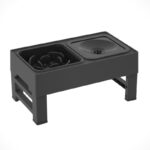Elevated Dog Bowl Adjustable Raised Dog Bowl With Slow Feeder Dog Bowl And Dog Water Bowl Non-Spill For Small Medium Large Dogs - Image 4