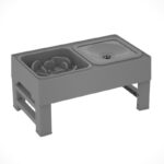 Elevated Dog Bowl Adjustable Raised Dog Bowl With Slow Feeder Dog Bowl And Dog Water Bowl Non-Spill For Small Medium Large Dogs - Image 5