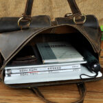 Crazy horse leather handbag - Image 5