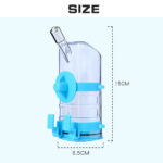 No Drip Dog Kennel Water Bottle Dispenser For Crate, Dripless Pet Drinking Fountains Kettle With Automatically Feeding Water Hanging Cage Automatic Small Pet Food Bowl Water Bottle Dispenser - Image 5