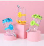 No Drip Dog Kennel Water Bottle Dispenser For Crate, Dripless Pet Drinking Fountains Kettle With Automatically Feeding Water Hanging Cage Automatic Small Pet Food Bowl Water Bottle Dispenser - Image 6