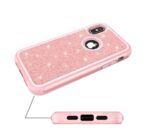 Compatible with Apple, iPhoneX shatter-resistant shell PC+ silicone three-in-one all-inclusive iPhoneX glitter powder cover - Image 3