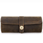 Leather multi-functional watch bag