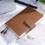 Leather Notebook Lychee Pattern Head Layer Cowhide A6 Loose-Leaf Diary - Image 10