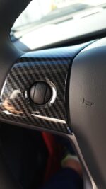 3 Pcs Set Car Steering Wheel Decoration For Tesla Model 3 With Logo - Image 3