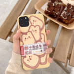 Bear Toast Cartoon Phone Case