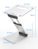 Notebook computer folding double-arm stepless stand - Image 5