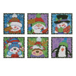 Cross stitch kit Christmas tree hanging - Image 4