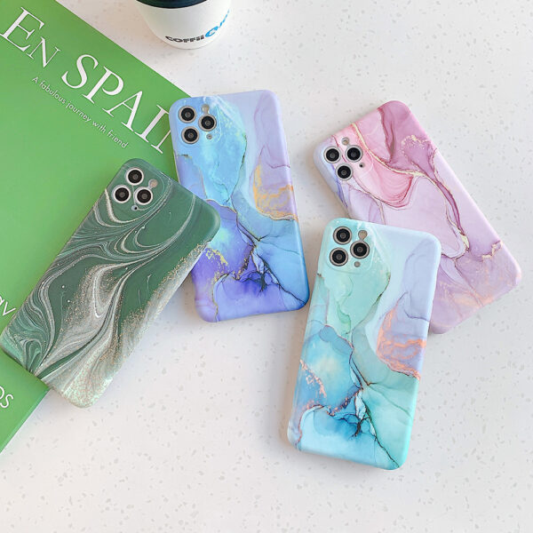 Gradient marble phone case