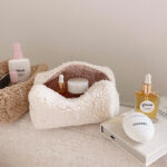 Teddy Plush Cosmetic Bag Japanese Style Lambswool - Image 7