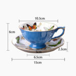 European Light Luxury Ceramic Coffee Cup And Saucer - Image 2