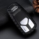 Carbon fiber silicone key case for car - Image 4