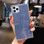 Compatible With  , Square Glitter Transparent TPU Soft Shell - Image 3