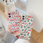 Compatible with Apple , Silicone Soft Phone Case Transparent Anti-drop Two-color - Image 3