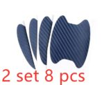 4pcs Set Of Door Stickers Carbon Fiber Scratch-resistant Car Handle Stickers - Image 6