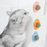 Catnip Toys Self Adhesive Carrot Shape Cat Catnip Balls Toy For Indoor Cat Cat Wall-mounted Mint Balls For Cat Teeth Cleaning Blue - Image 8