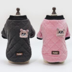 Autumn And Winter Casual Warm Plaid Jacket Small Dog - Image 5