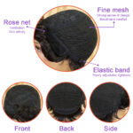 Full Machine Made Wig With Bangs Human Hair Wigs - Image 3