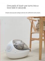 Breathable Egg Shell Cat Nest Pet Transparent Space Capsule Out Portable Backpack - Image 9