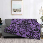 Gothic Mysterious Halloween Witch Flannel Blanket - Image 8