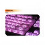 White Fission Side Carving Transparent Keycap - Image 3