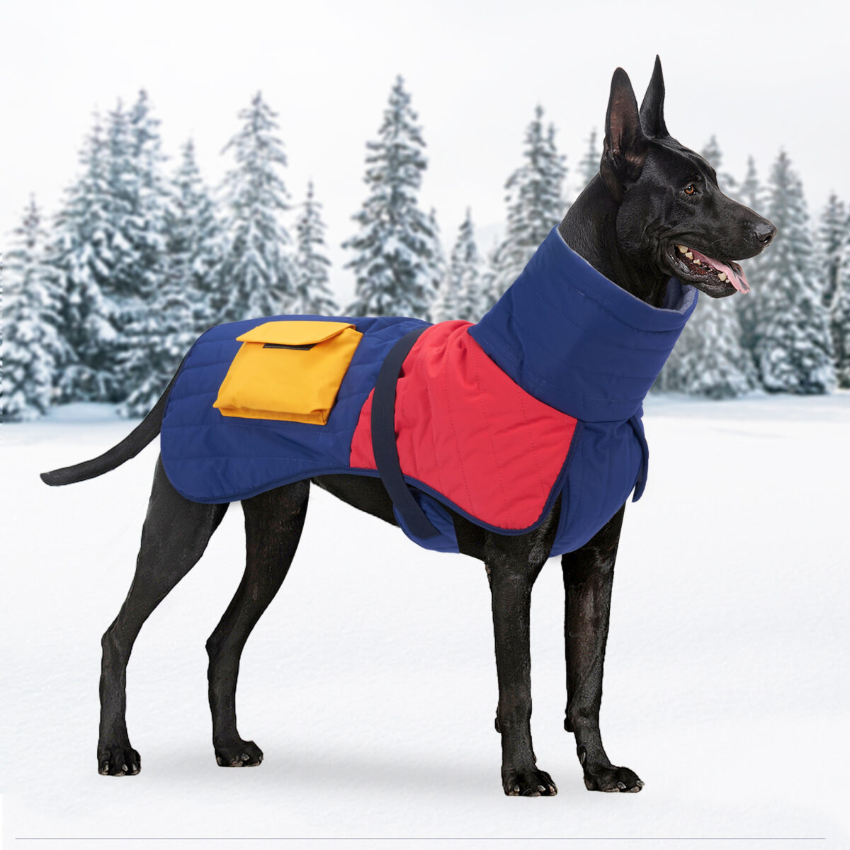 Pet Dog Clothes Winter Thickened Warm Dog Padded Winter Coat - Image 1