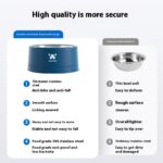Pet Stainless Steel Anti-tumble Drinking Dog Food Rice Basin - Image 3
