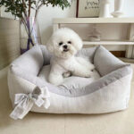 Polarizhen New Cotton And Linen Kennel Removable And Washable Pet Maltese Xi Shi Four Seasons Cat Nest Ins - Image 3