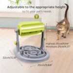 Interactive Dog Cat Food Puzzle Toy Slow Feeder Pet Bowl Treat Boredom Dispensing Slow Feeder Anxiety IQ Training In Smart Feeding And Adjustable Height For Small Medium Dogs - Image 6