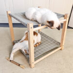 Pet Camp Bed Solid Wood Double Layer Cat Hammock Upper And Lower Bunk Removable And Washable - Image 2