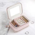 Simple Zipper Leather Jewelry Box Storage - Image 6