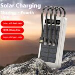Solar With Cable Power Bank 30000 MA Mobile Power Supply - Image 4