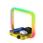 Mobile Phone Headset Watch Three-in-one Multi-Function Wireless Charger Smart Small Night Lamp - Image 5
