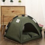Cat Tent Bed With Removable Non-Slip Soft Pad, Portable Pet Tent Cave For Cats And Small Dogs Kitten Breathable Self-Cooling Pet Mat For Dogs And Cats - Image 9