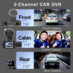 HD 1080p Driving Recorder Three-lens Same Display With Reversing Image Mobile Phone WIFI Car DVR - Image 3