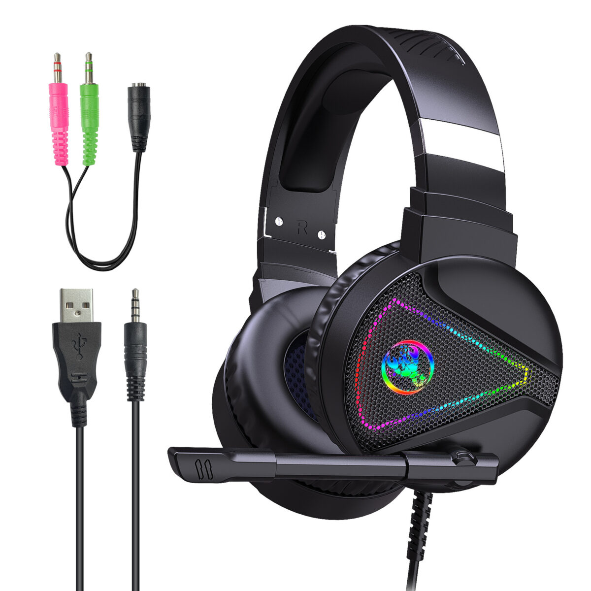 RGB Luminous ABS Headset - Image 6