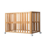 Beech Solid Wood Splicing Movable Multi-functional Crib - Image 4